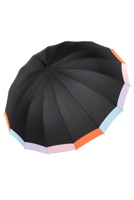 Зонт жен. Umbrella 2161-3 полуавтомат трость оптом